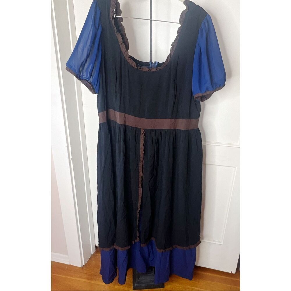 Disney Our Universe Renaissance Dress Blue/brown Plus Size 2 New